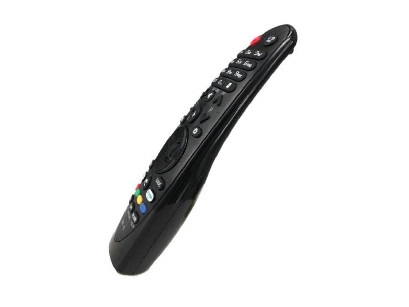 Angled Side View of the Tekeir Replacement Remote Control Compatible with LG Universal TVs