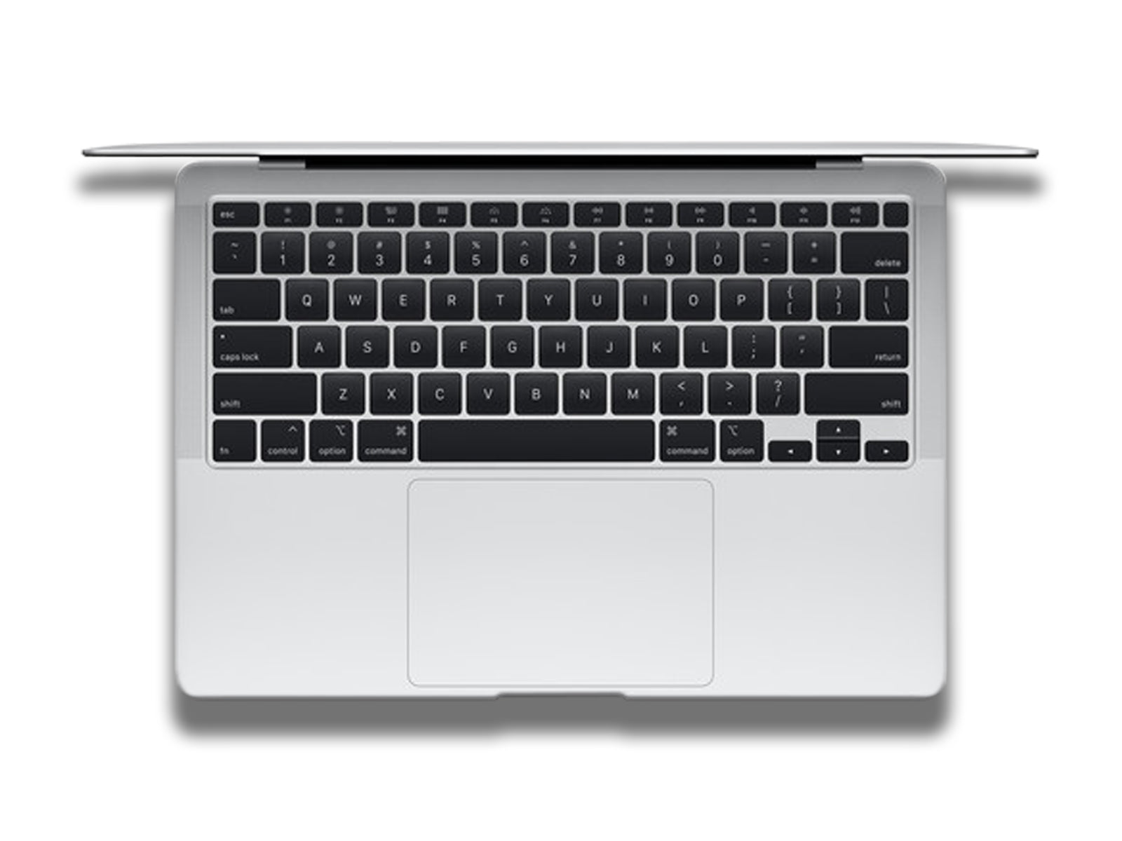 Apple MacBook Air 2020 In Silver Keyboard