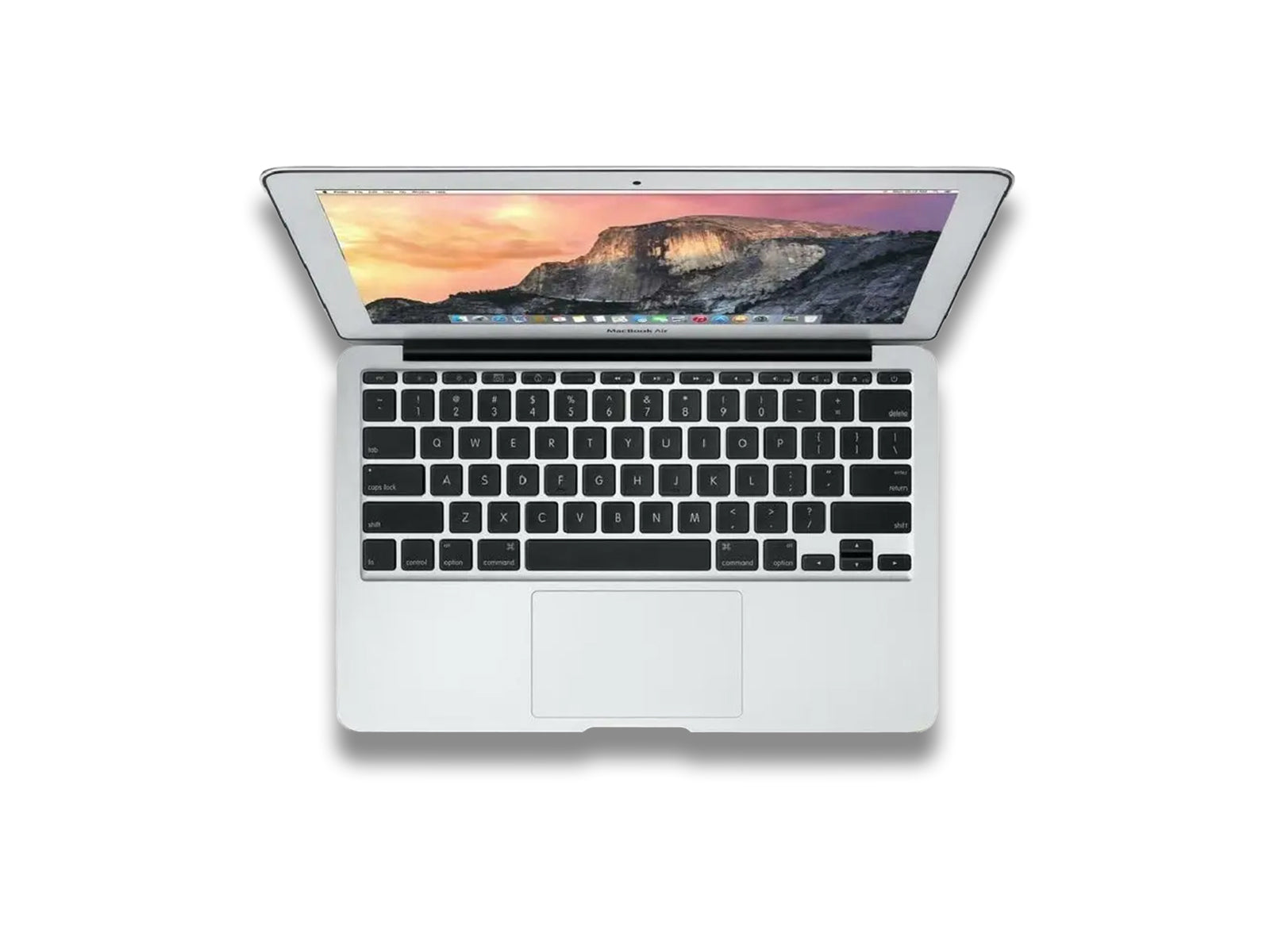 Mac Book Air 2017 Top View of Keyboard 