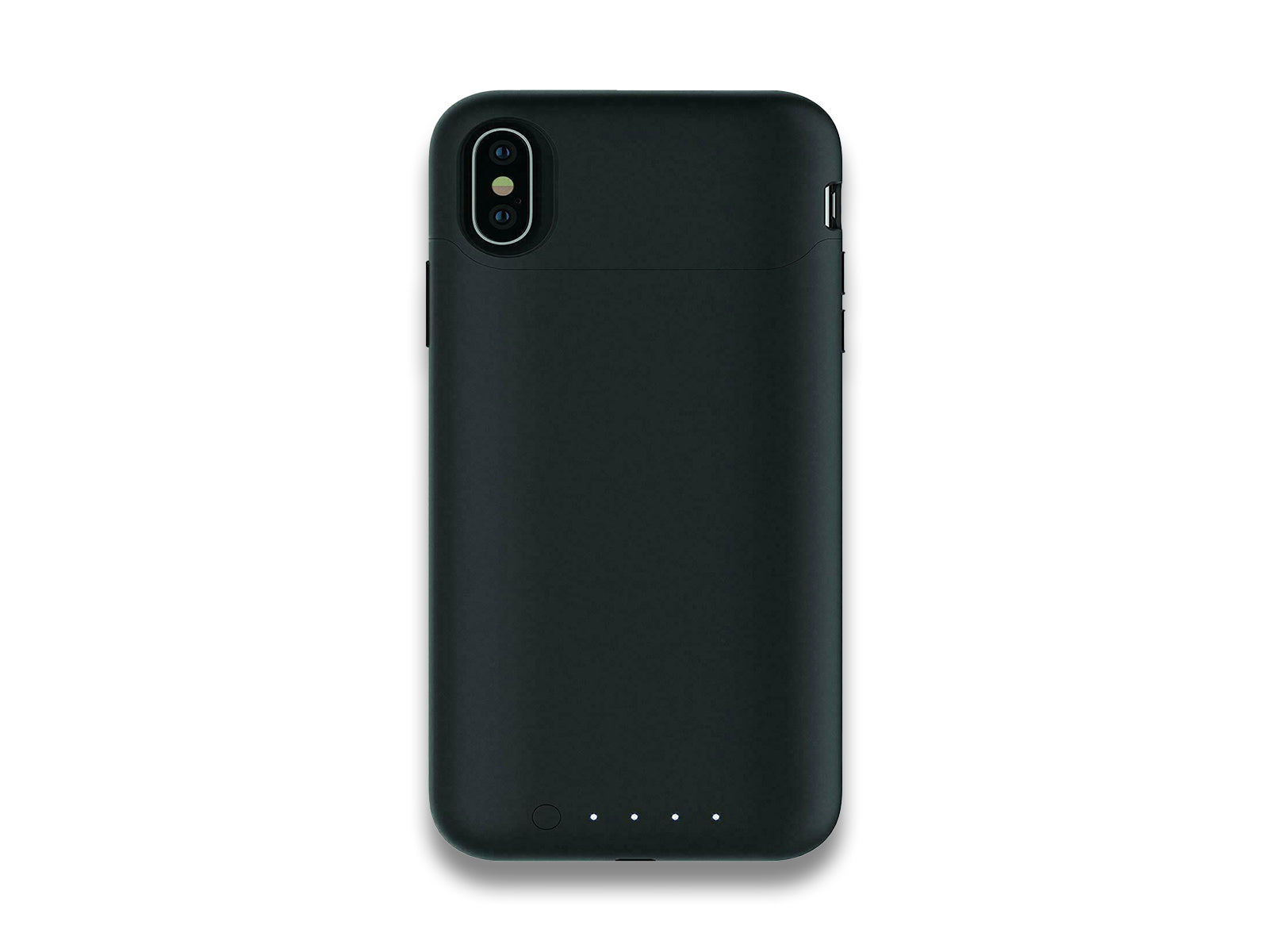 Image shows back view of phone case on white background
