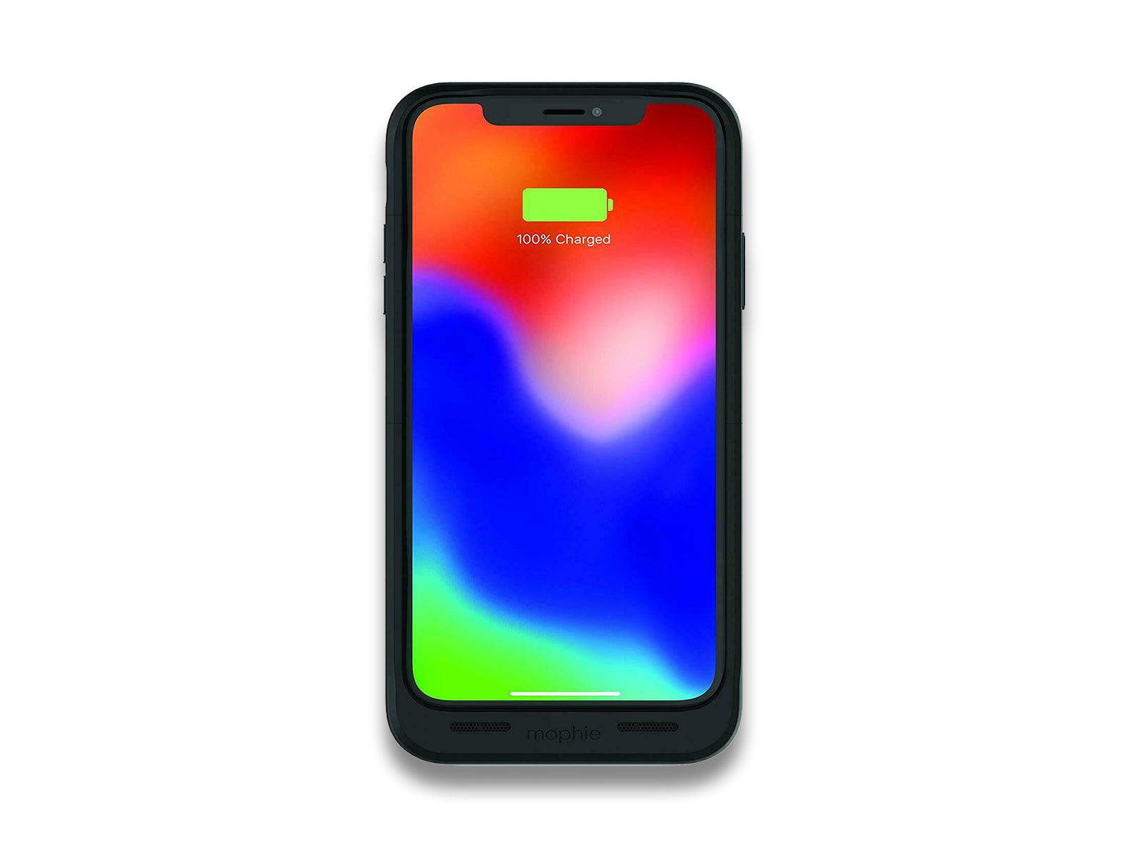 Image shows front view of phone case on white background