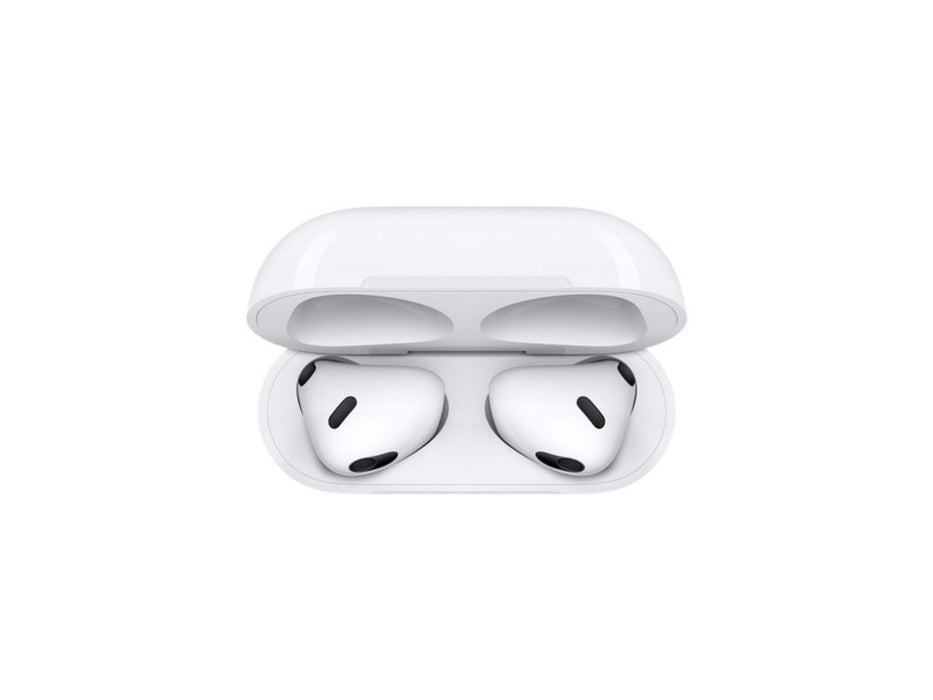 Overhead View of the AirPods 3rd gen in the lightning charging case