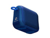 Image shows an angled view from the bottom of the blue Roaycon Everyday Bluetooth Speaker