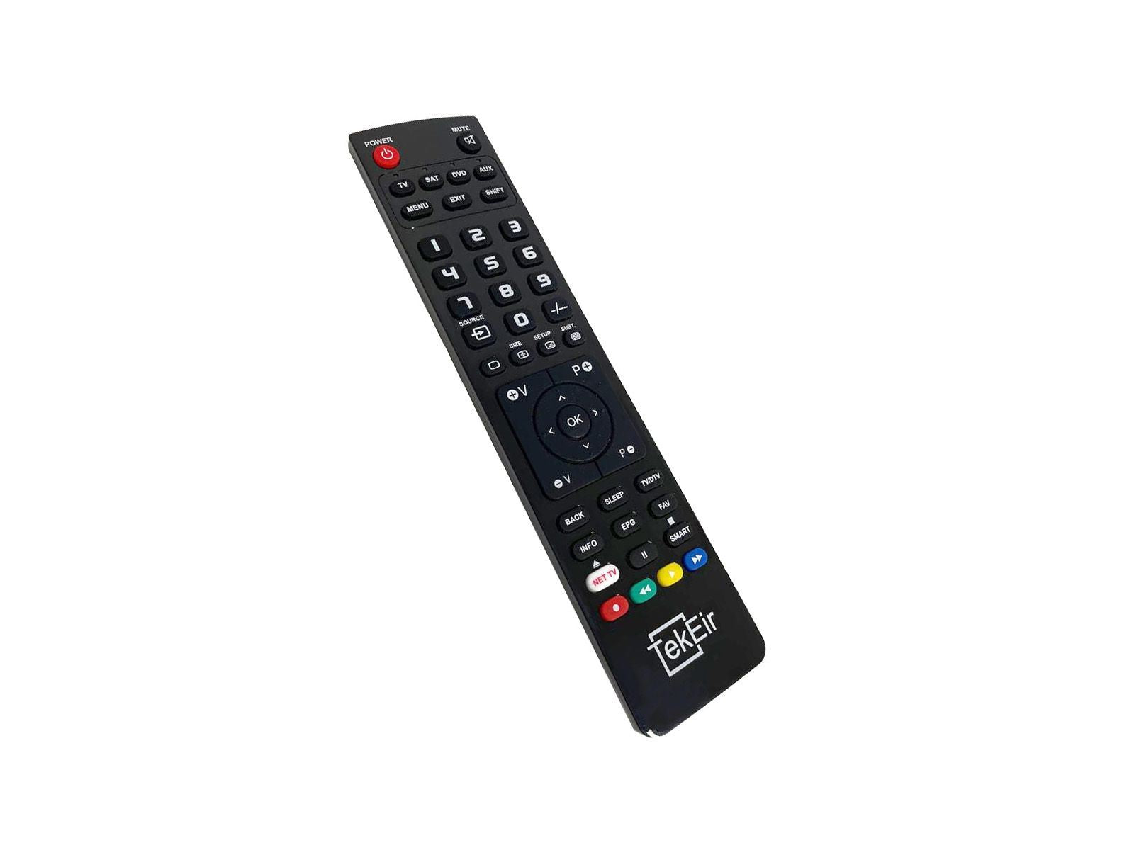 Replacement Remote Control Compatible With TECHWOOD T9000-S2 Front Angled View
