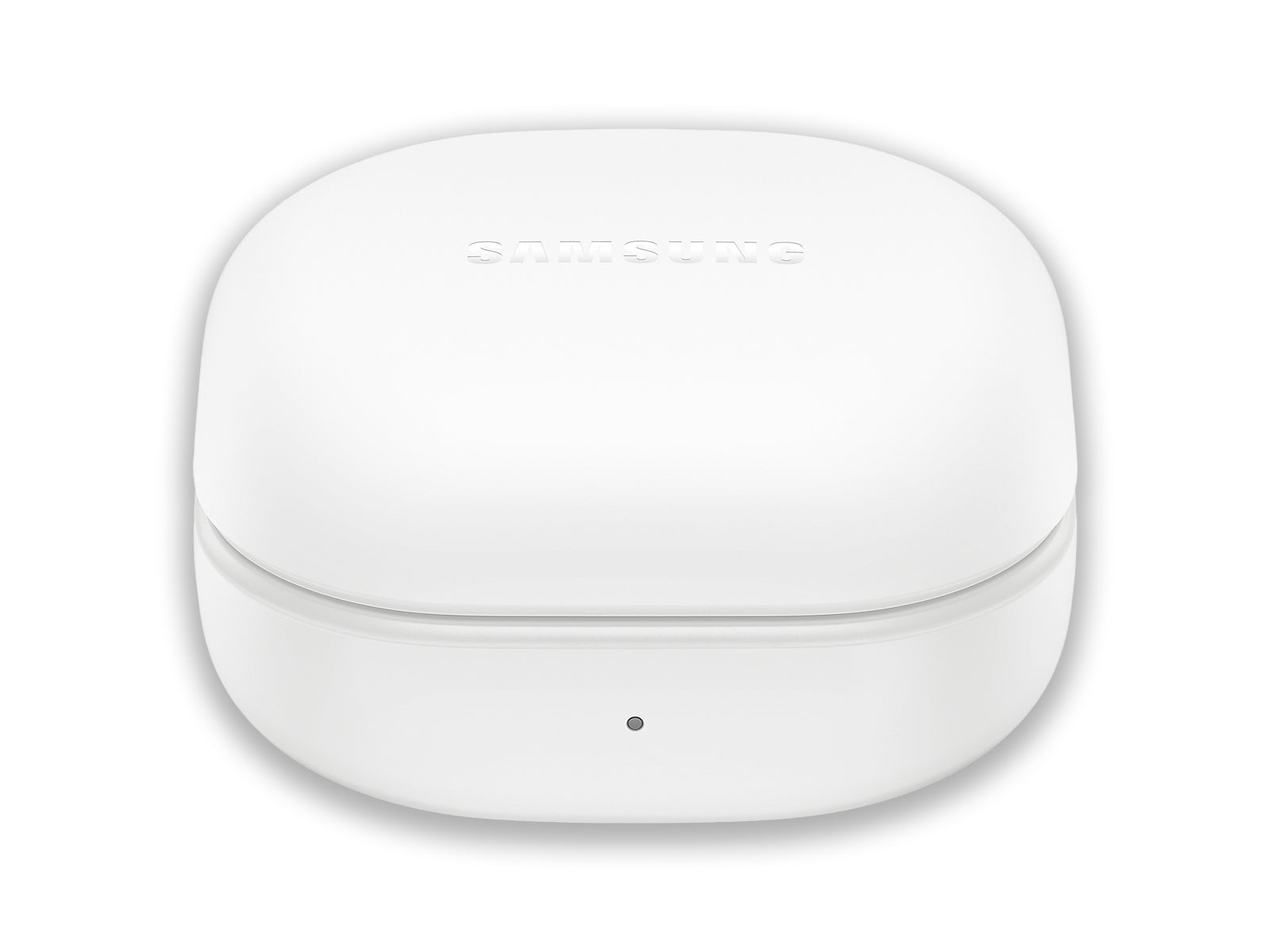 Samsung Galaxy Buds Pro 2 White case closed top front view