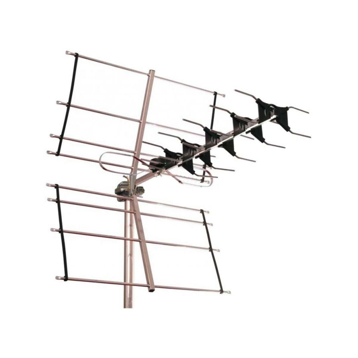 Image shows a front angled view of the Saorview UHF TV Aerial Kit 
