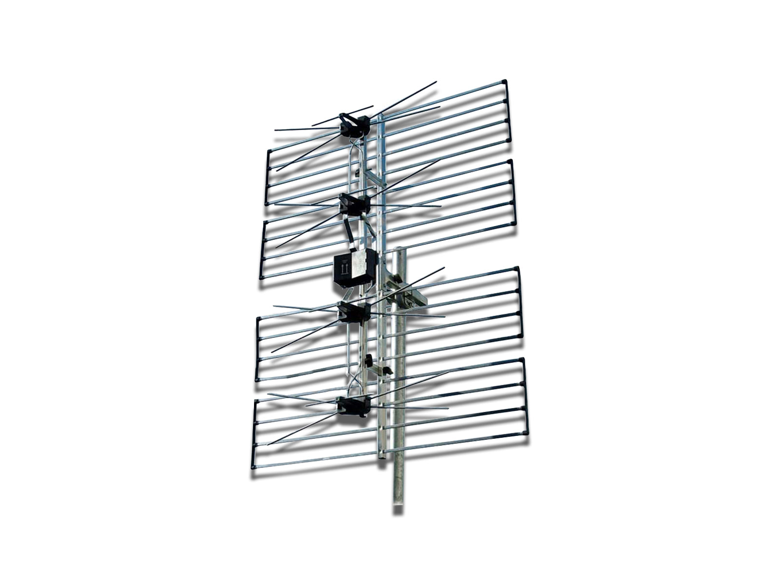 Front View Image of The TV Aerial Wideband Grid UHF on The White Background