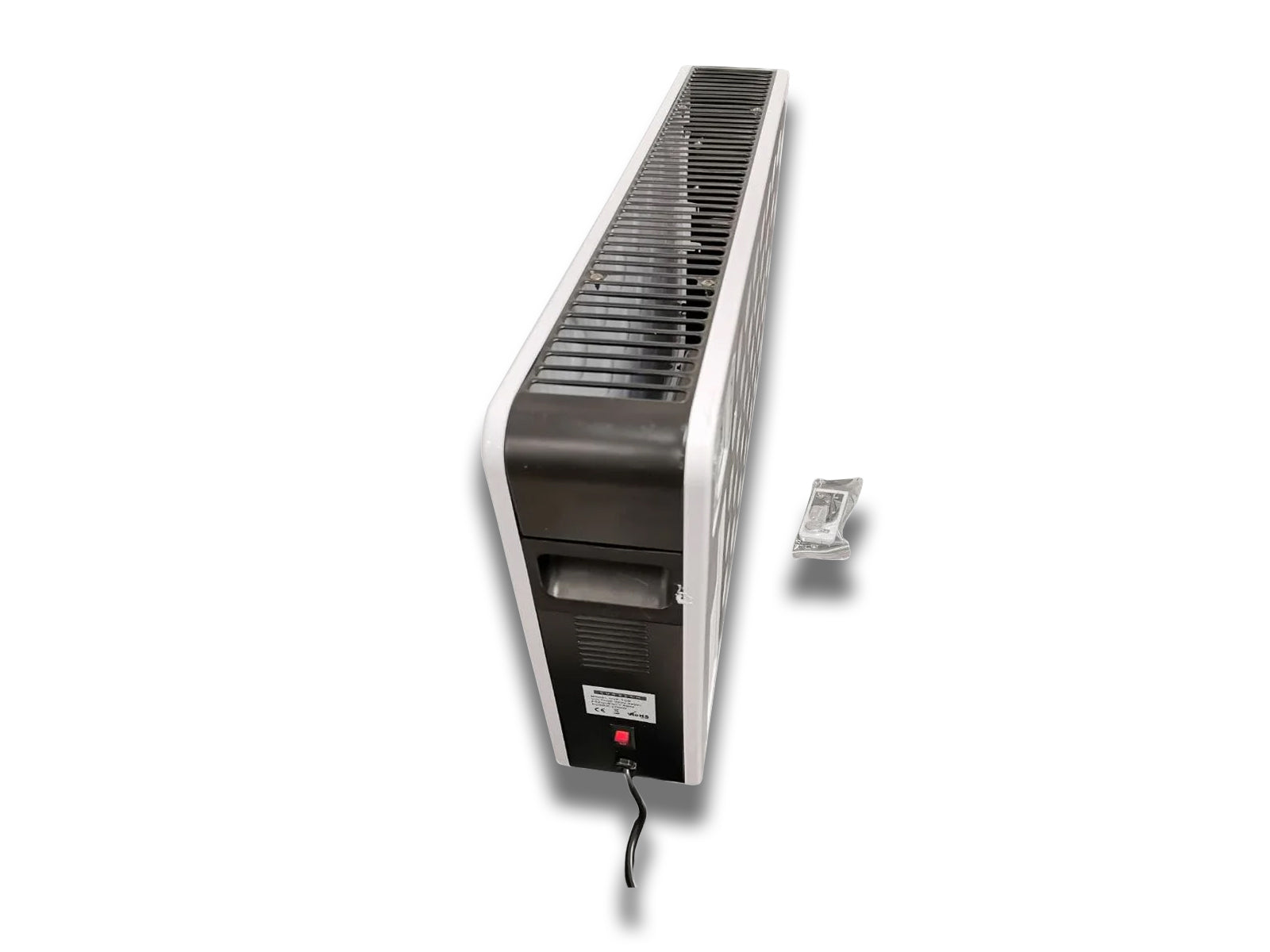 Top-left-side-view-angle-on-the-panel-heater-on-the-white-background