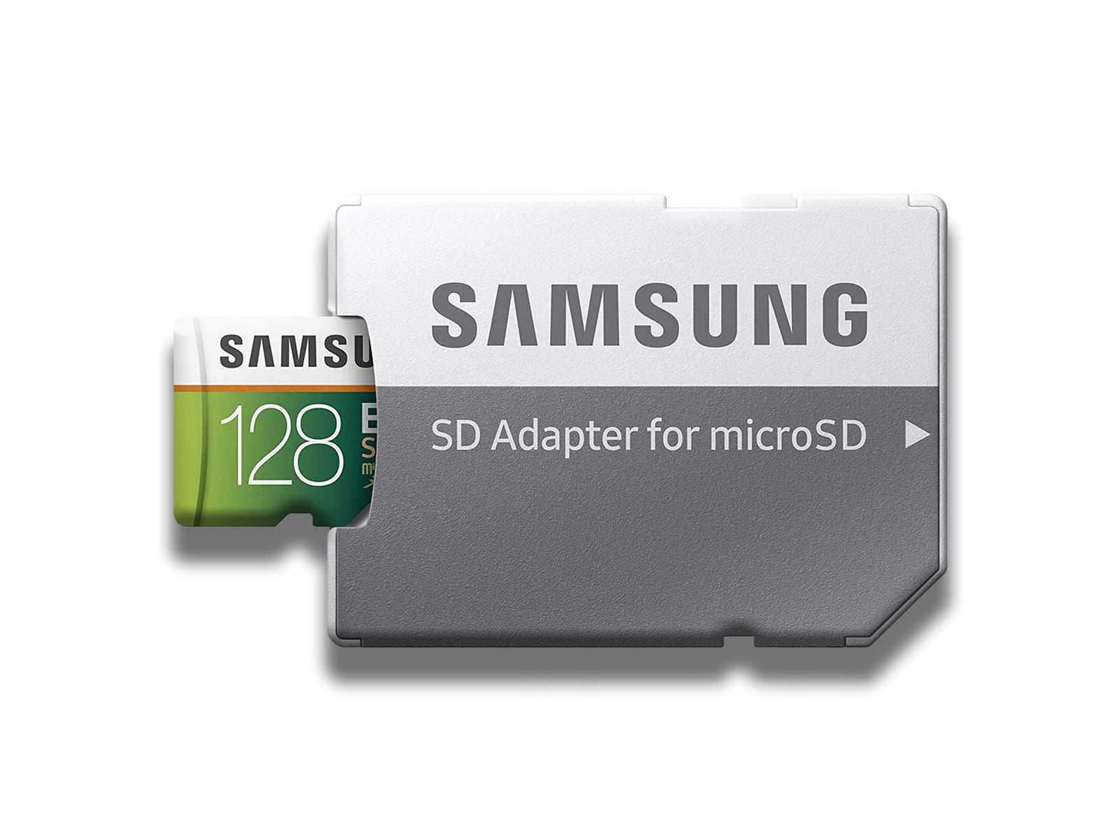 MicroSD 128GB Card Inserted Into SD Adapter