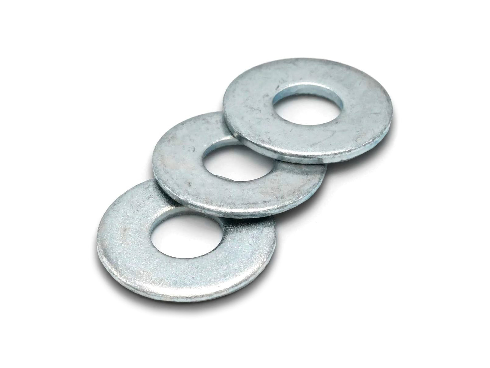 Image shows 3 washers stacked ontop of eachother on white background