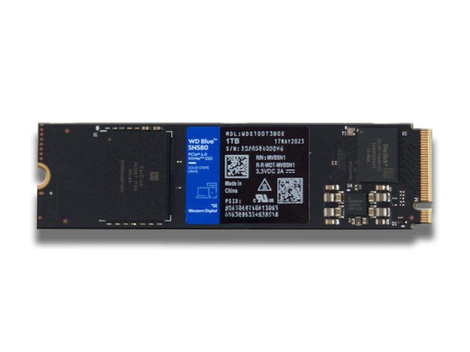 Western Digital - Western Digital SN580 NVMe M.2 1TB SSD WDS100T3B0E