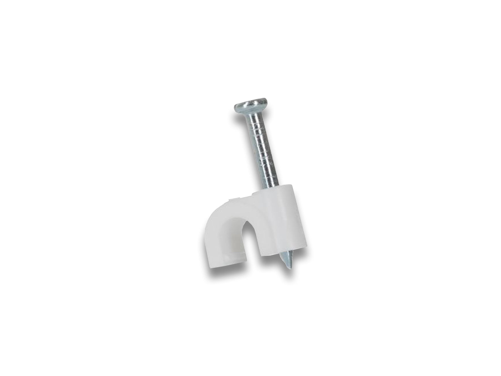 3.5mm White Cable Clip Side View
