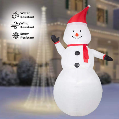 TekEir - Gemmy Airblown Inflatable Snowman OPP | 7 Ft Christmas Yard Decoration with LED