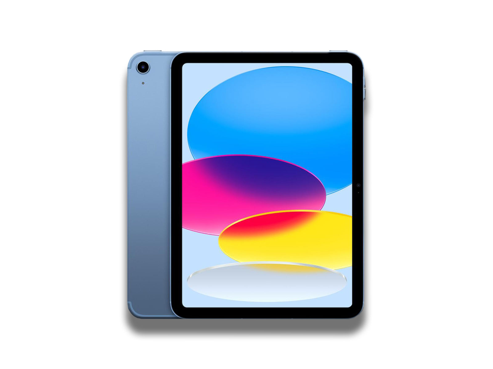 Apple iPad 10th Gen In Blue Front And Back