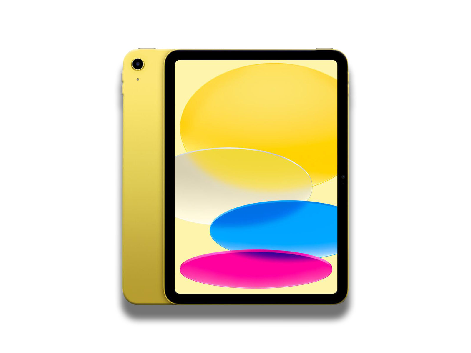 Apple iPad 10th Gen In Yellow Front And Back