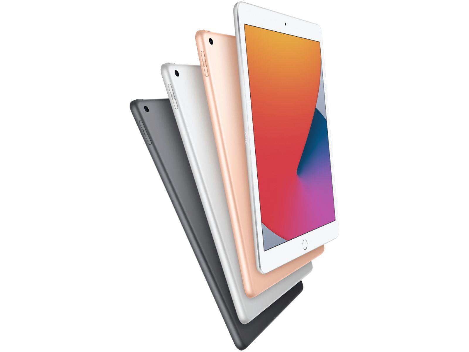 iPad 8th Gen In Colours Space Grey, Silver And Gold Front And Back