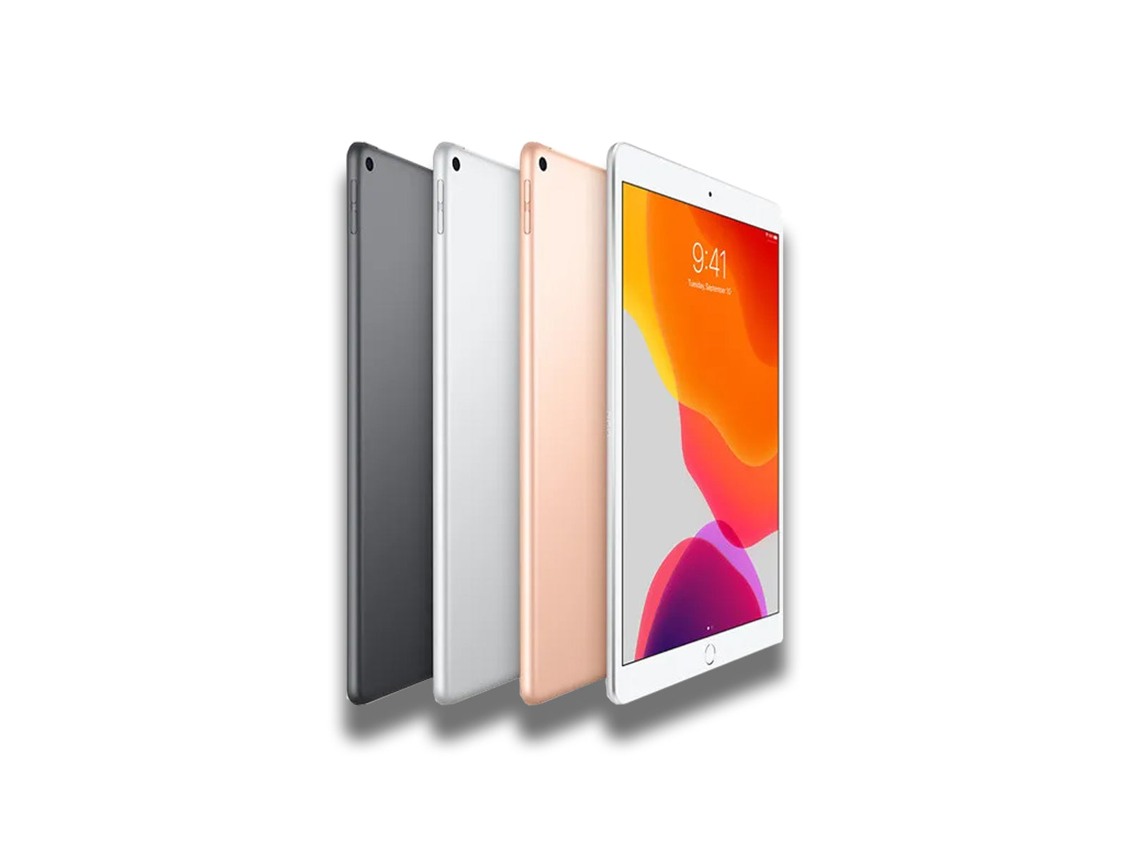Apple iPad Air 3rd Gen In Space Grey, Silver, And Gold Side