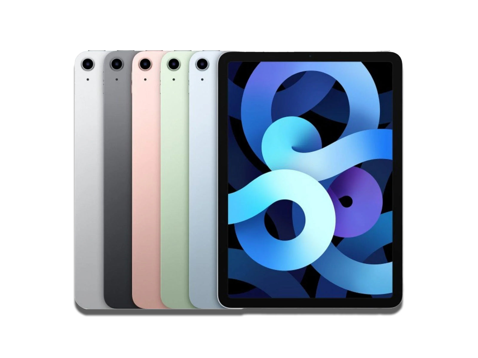 iPad Air 4 In Colours Silver, Space Grey, Rose Gold, Green And Sky Blue