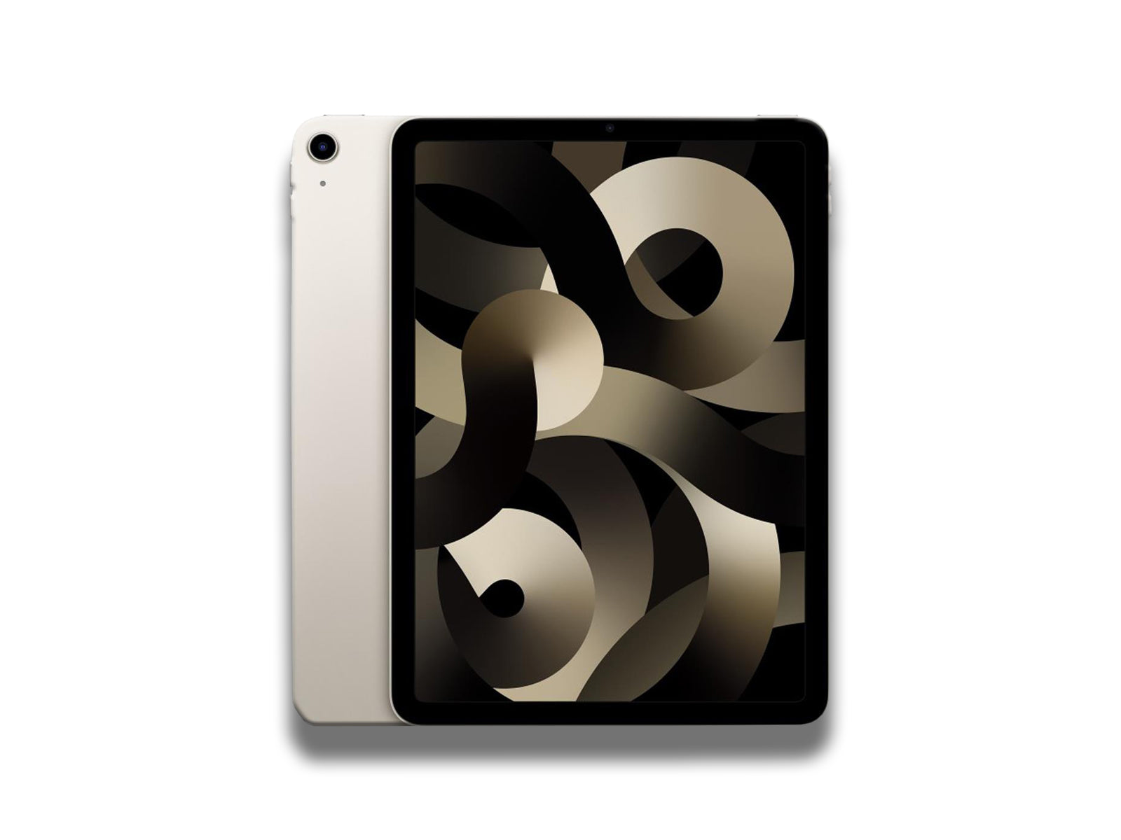 Apple iPad Air 5th Gen In Starlight Front And Back