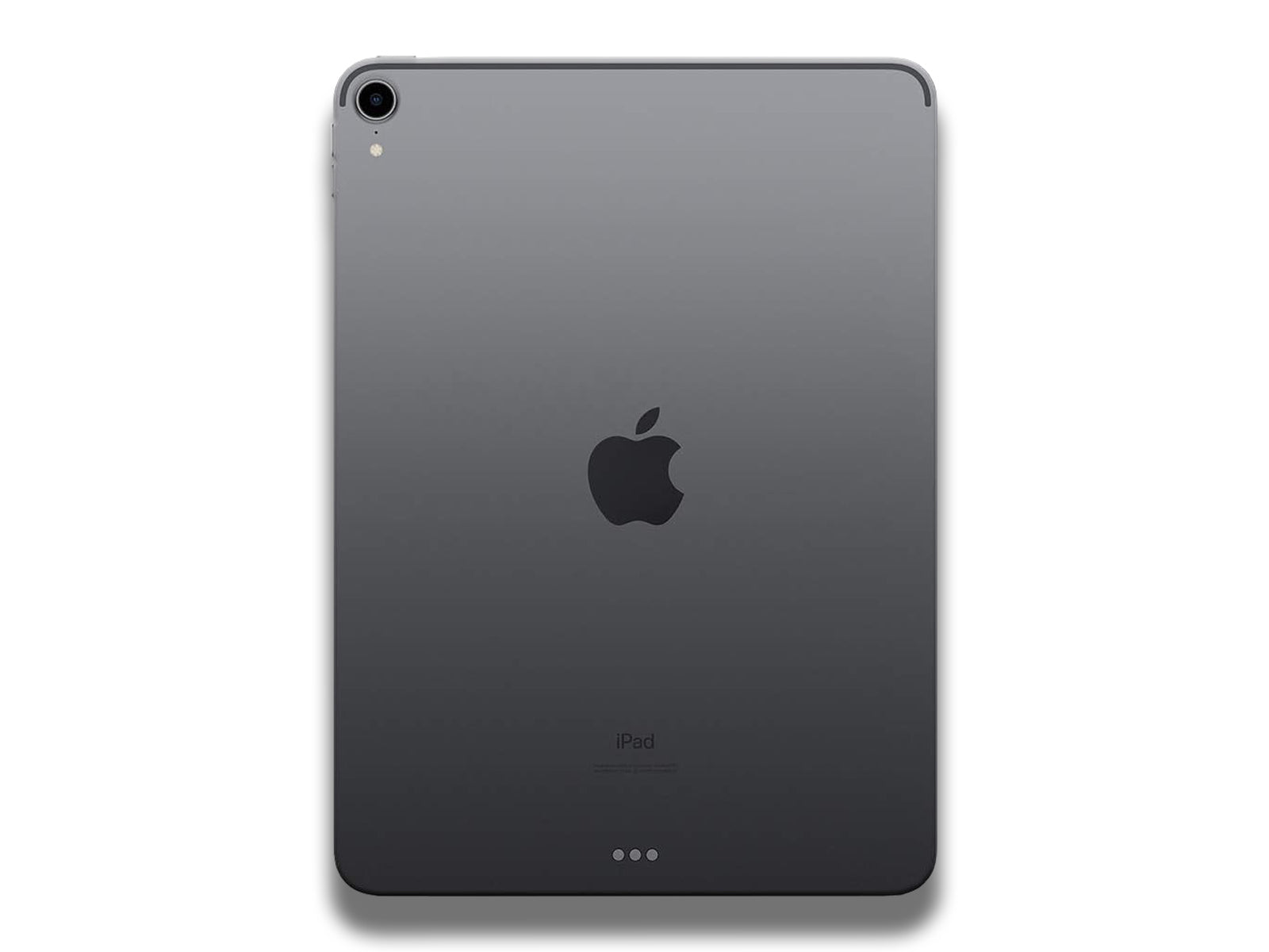 Image shows a back view of the space grey Apple iPad Pro 11-inch 1st Generation 