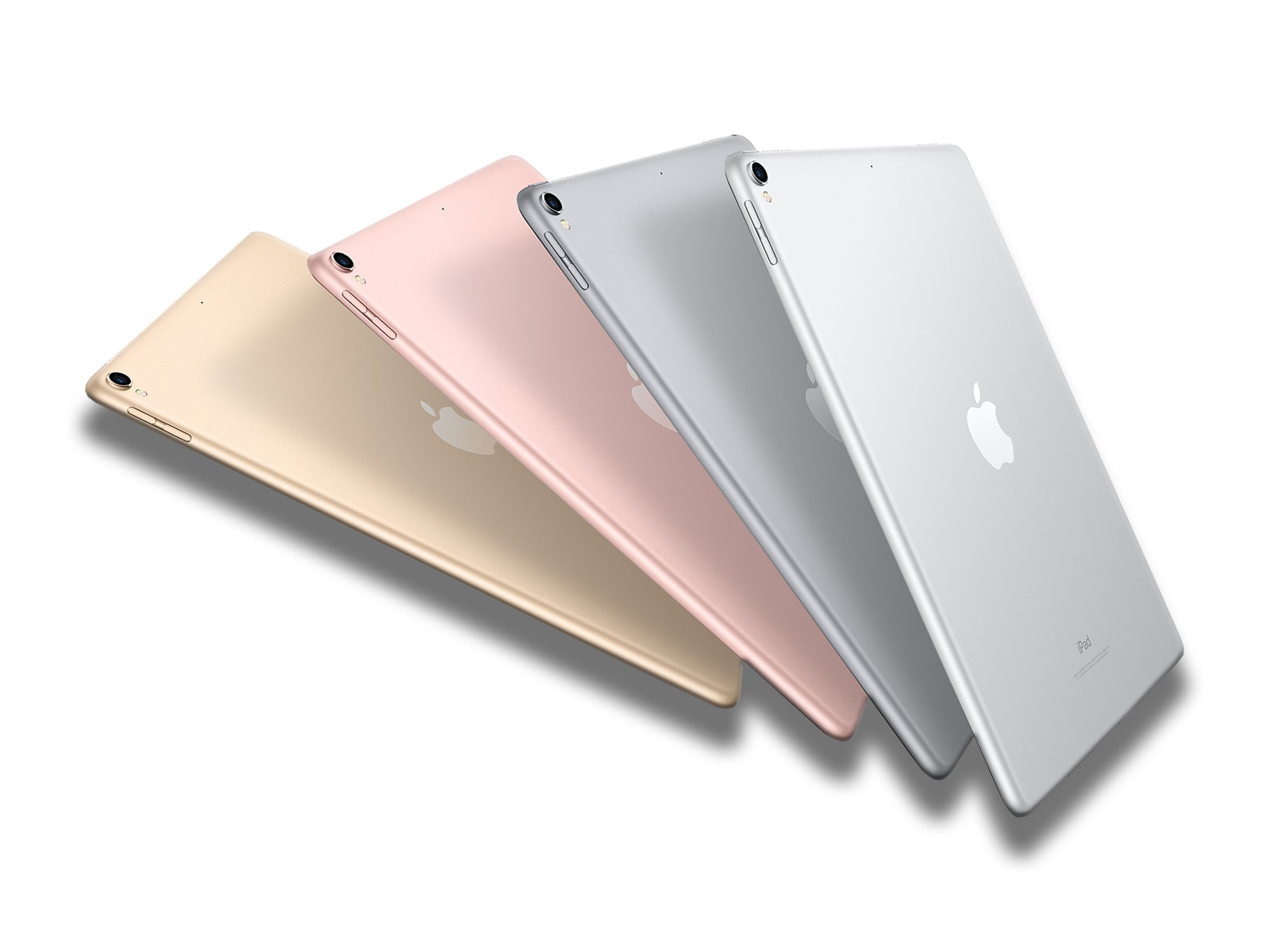 Image shows all colours of the Apple iPad Pro 10.5-inch 