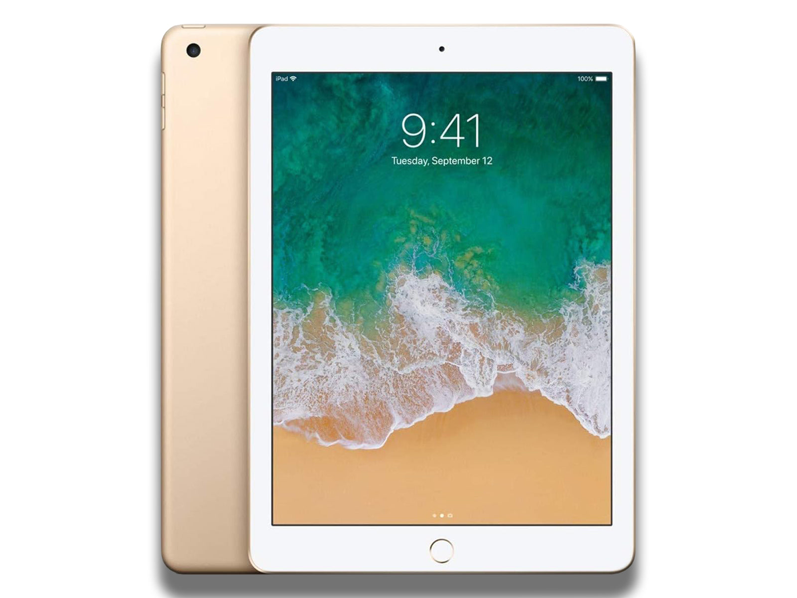 Apple iPad Pro 12.9-inch 2nd Generation  front and back view in Colour Gold