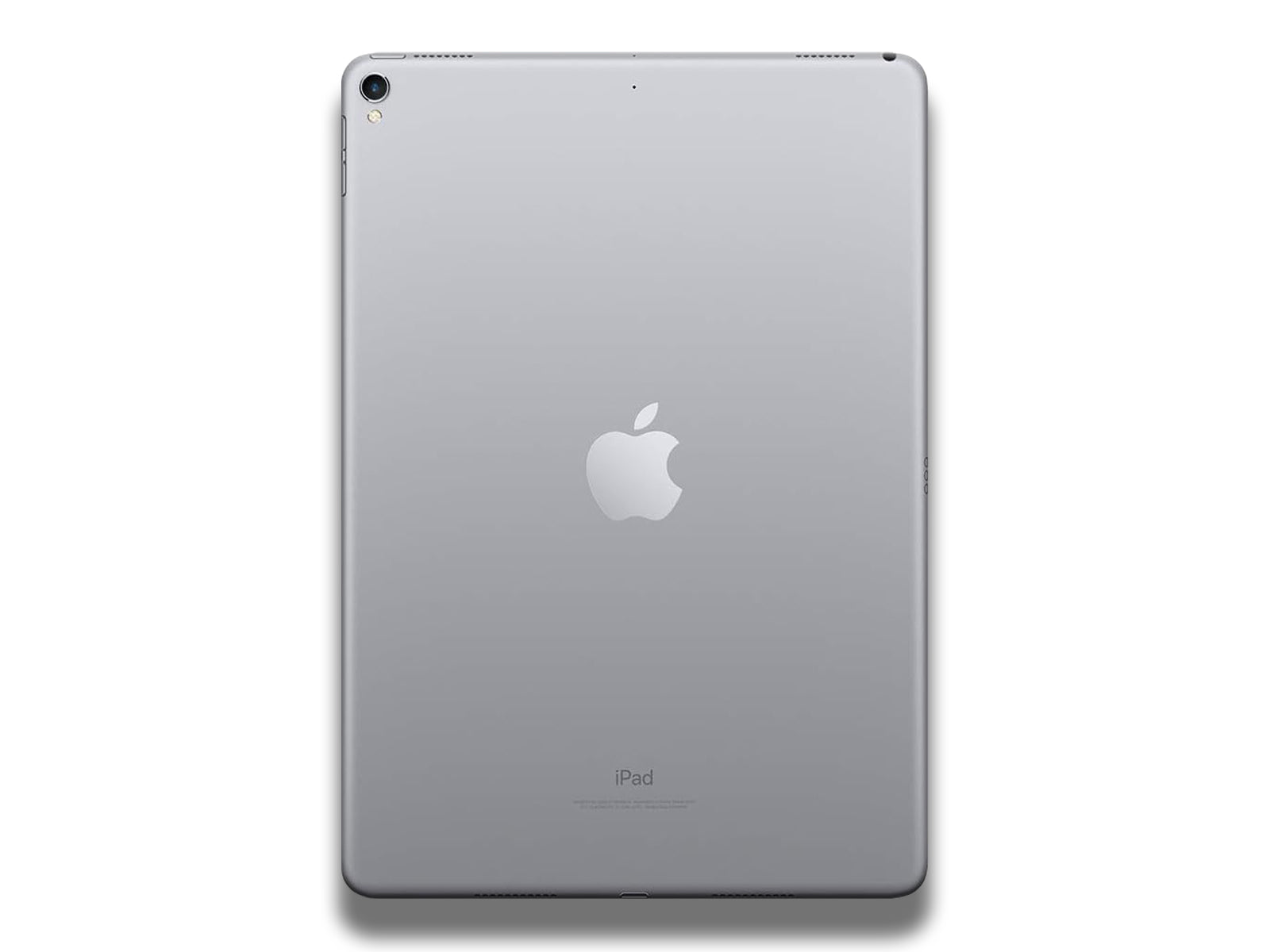 Image shows a  back view of the silver Apple iPad Pro 12.9-inch 2nd Generation