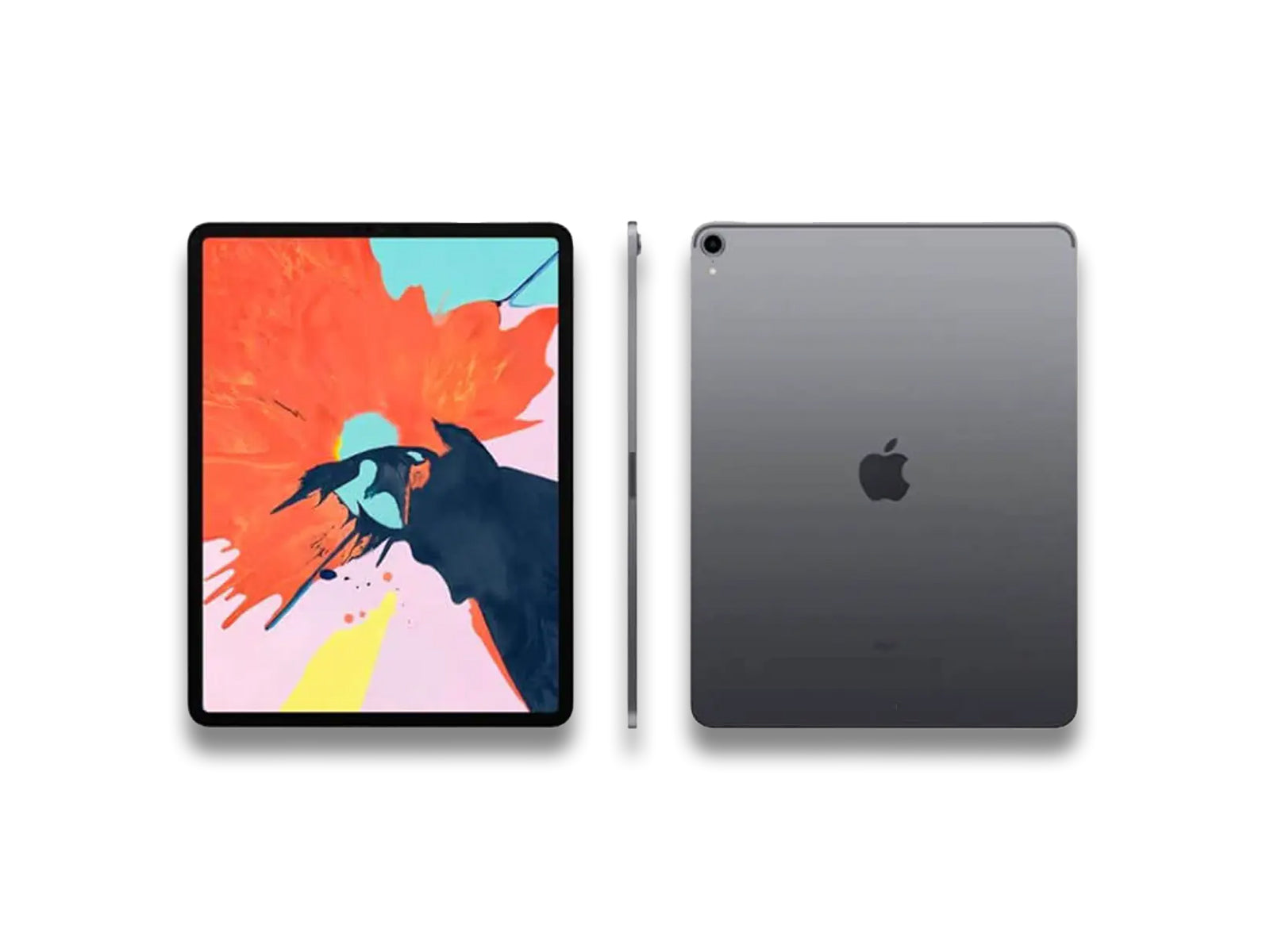 Apple iPad Pro 3rd Generation 12.9-inch front back and side view
