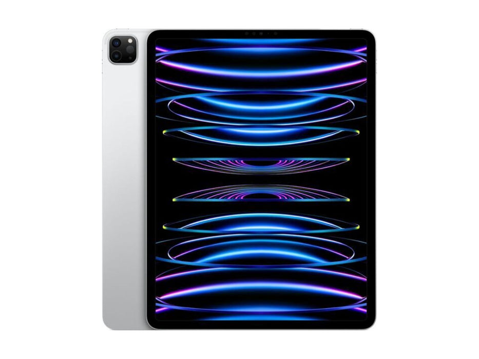 Image shows the silver Apple iPad Pro 12.9-inch 6th Generation