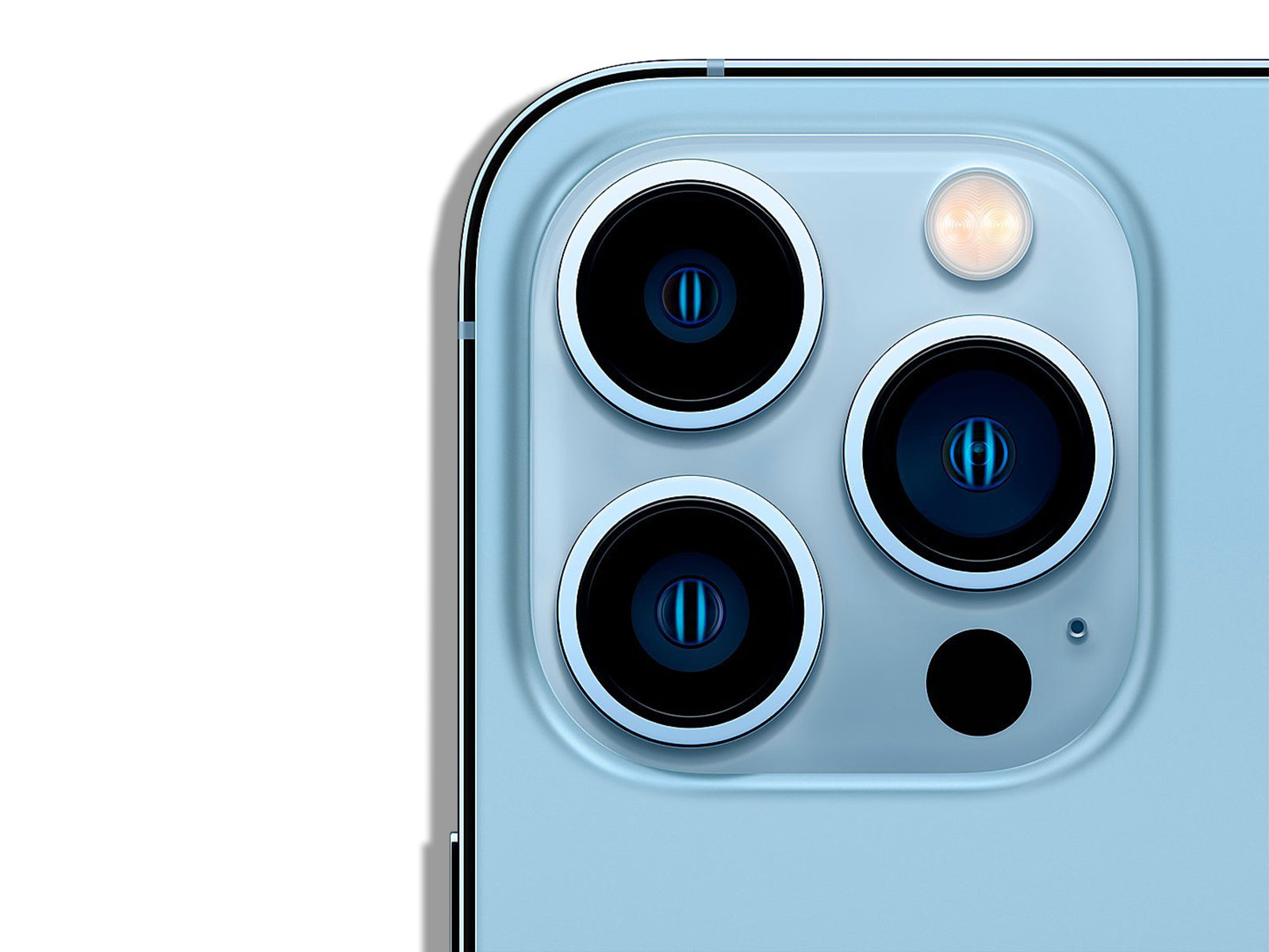iPhone 13 Pro Sierra Blue Camera with 3 Lenses