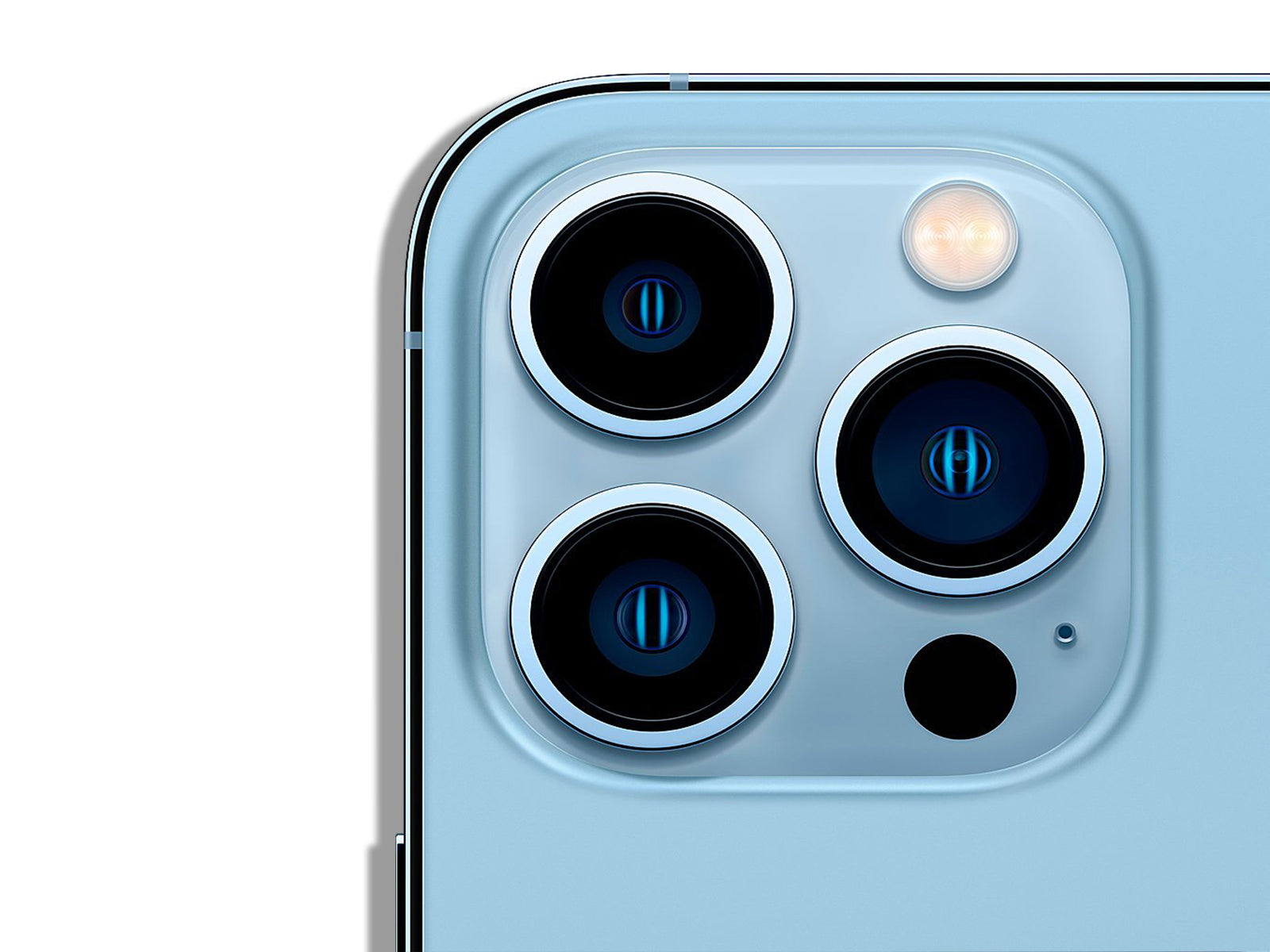 iPhone 13 Pro Max Sierra Blue Camera with 3 Lenses