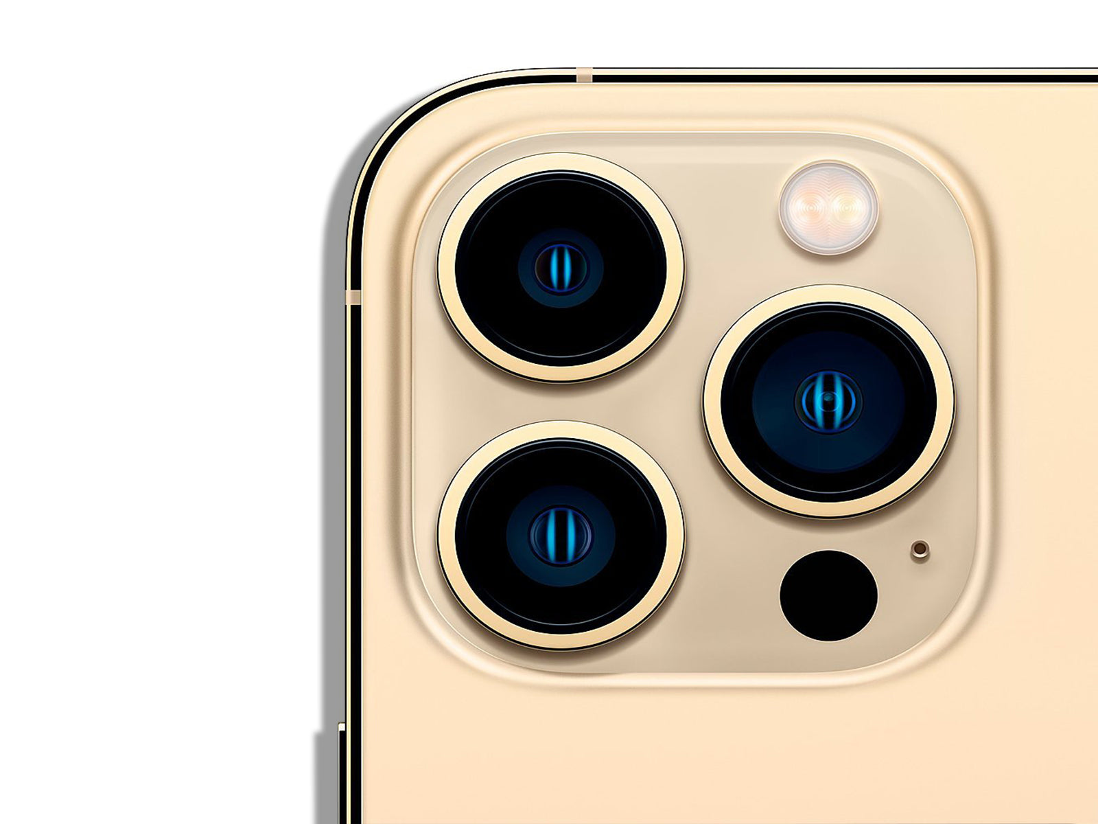 iPhone 13 Pro Gold Camera with 3 Lenses
