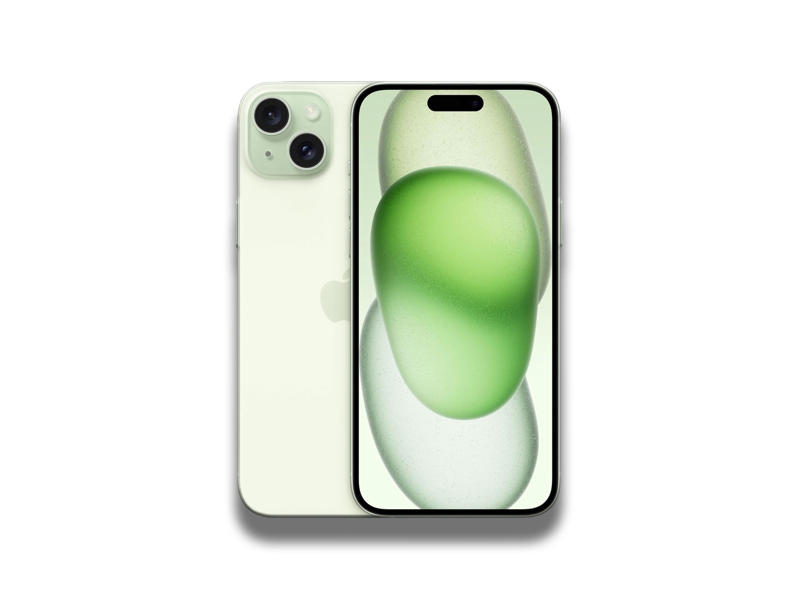 iPhone 15 Plus In Green Front And Back