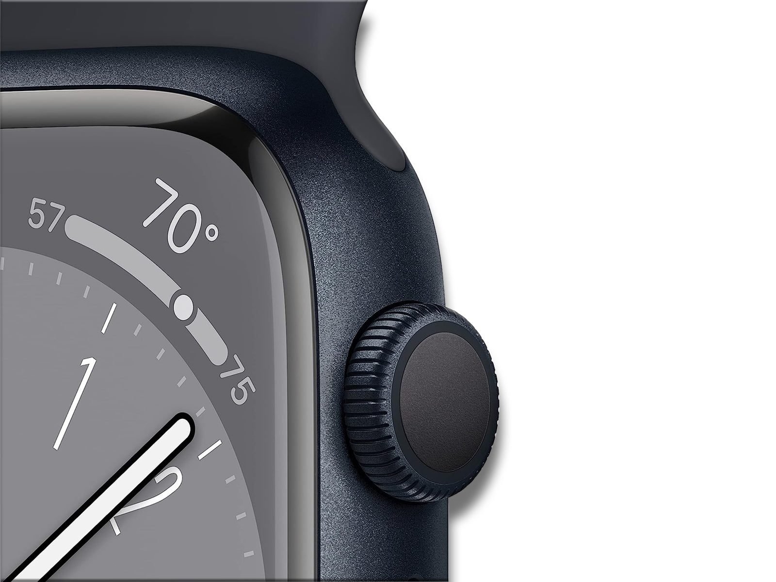 Apple Watch Series 8 in Midnight Close Up