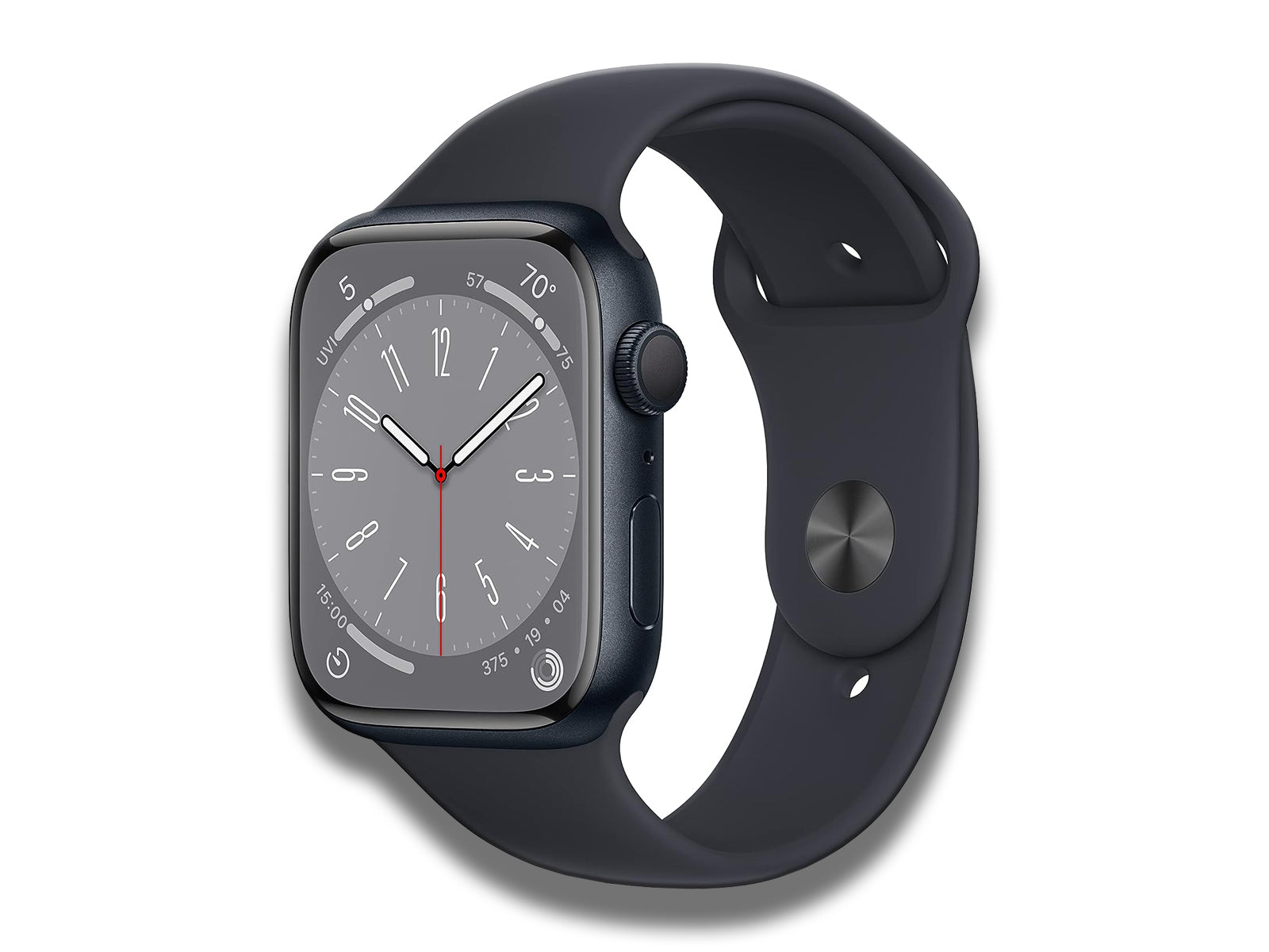 Apple Watch Series 8 in Midnight Front And Side