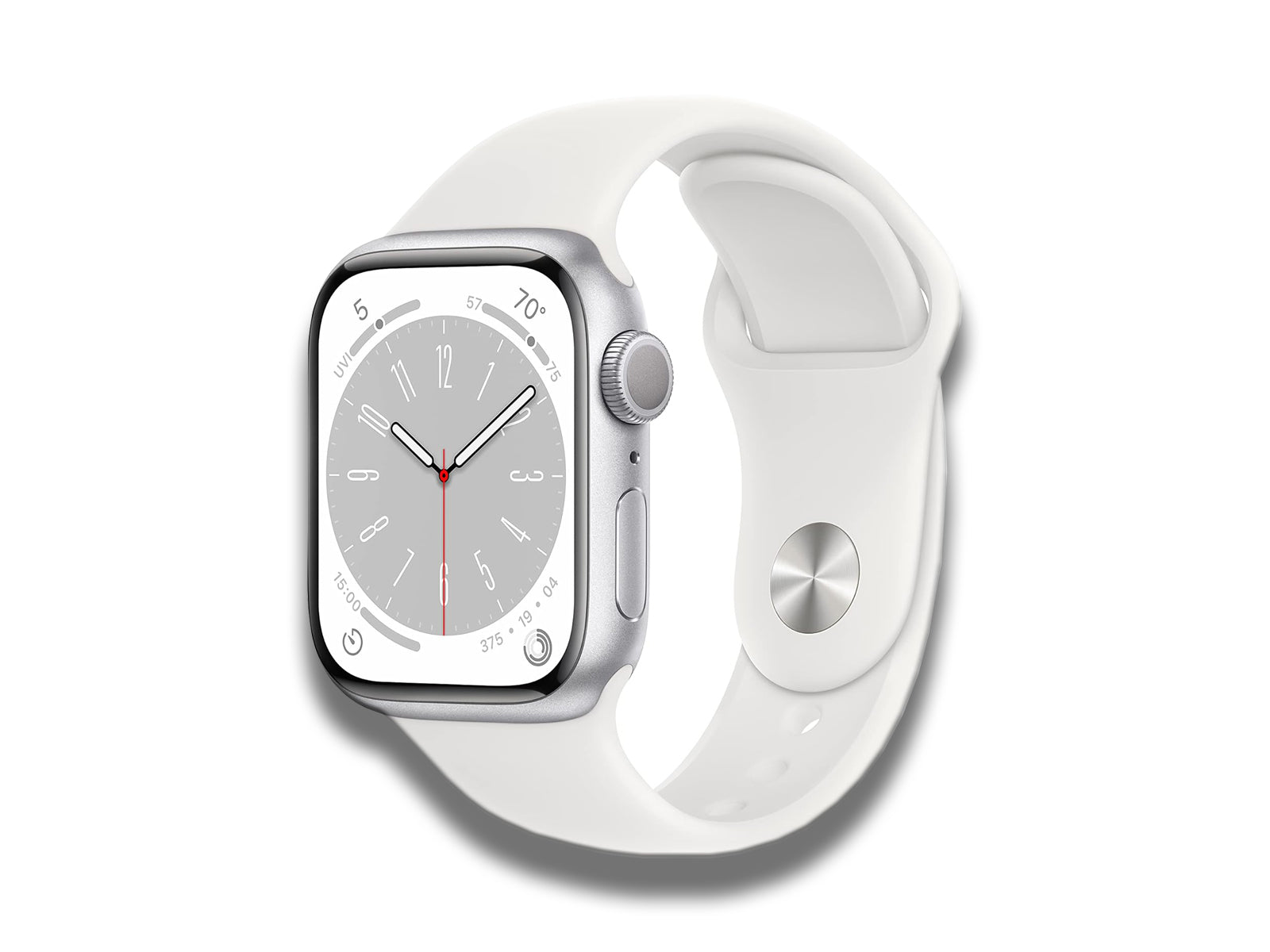 Apple Watch Series 8 in Silver Front And Side