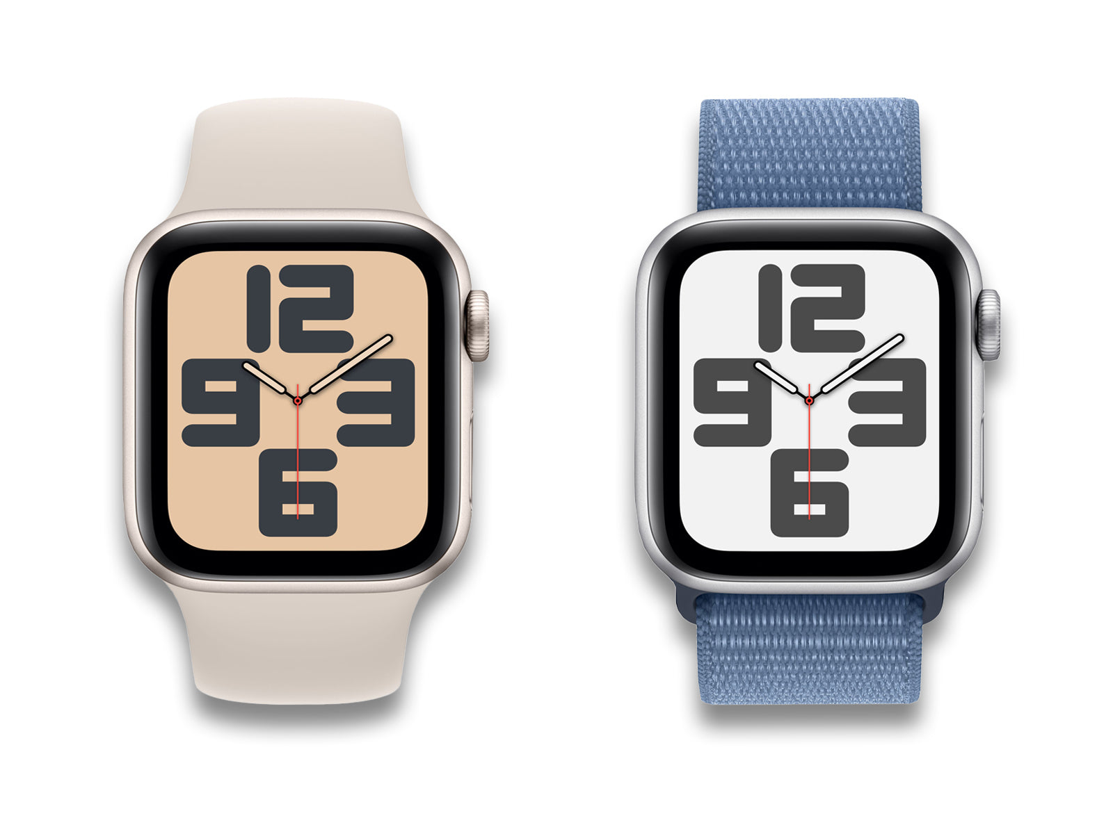 Apple Watch SE 40mm In Starlight And Silver Front