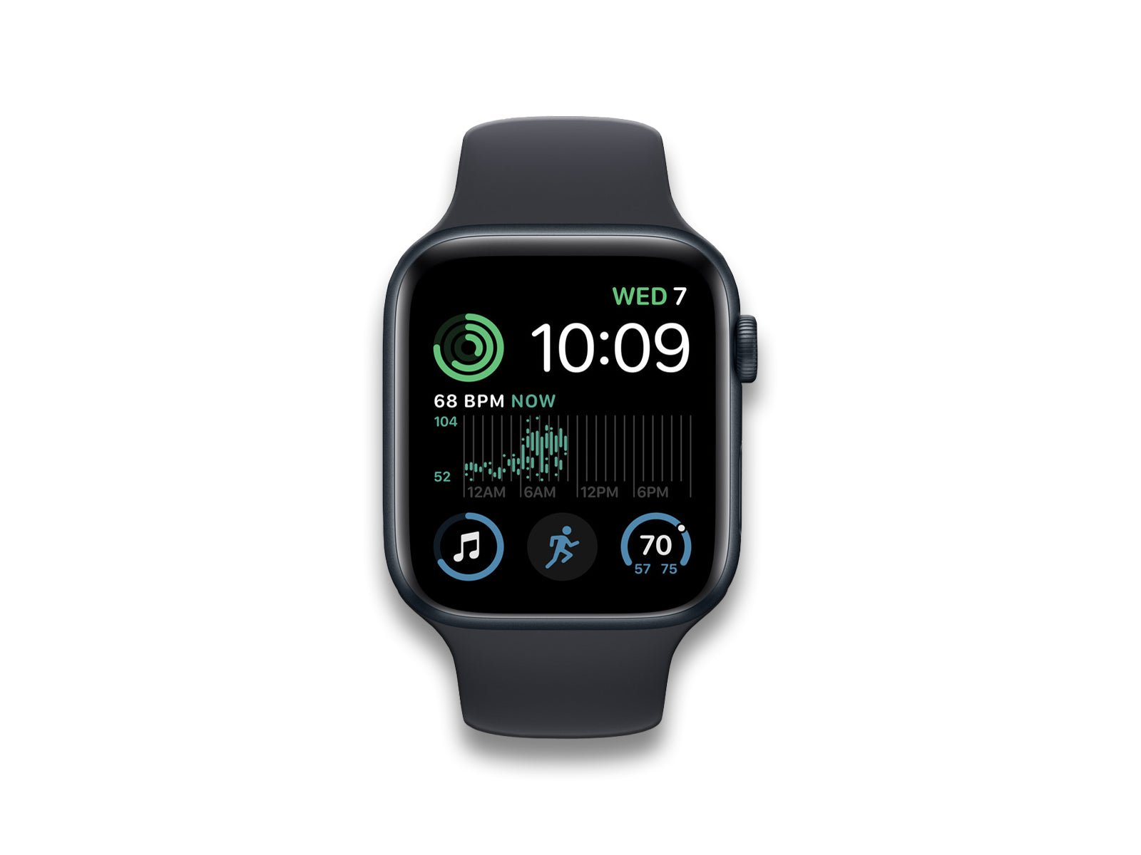 Apple Watch SE 44mm Midnight Front View
