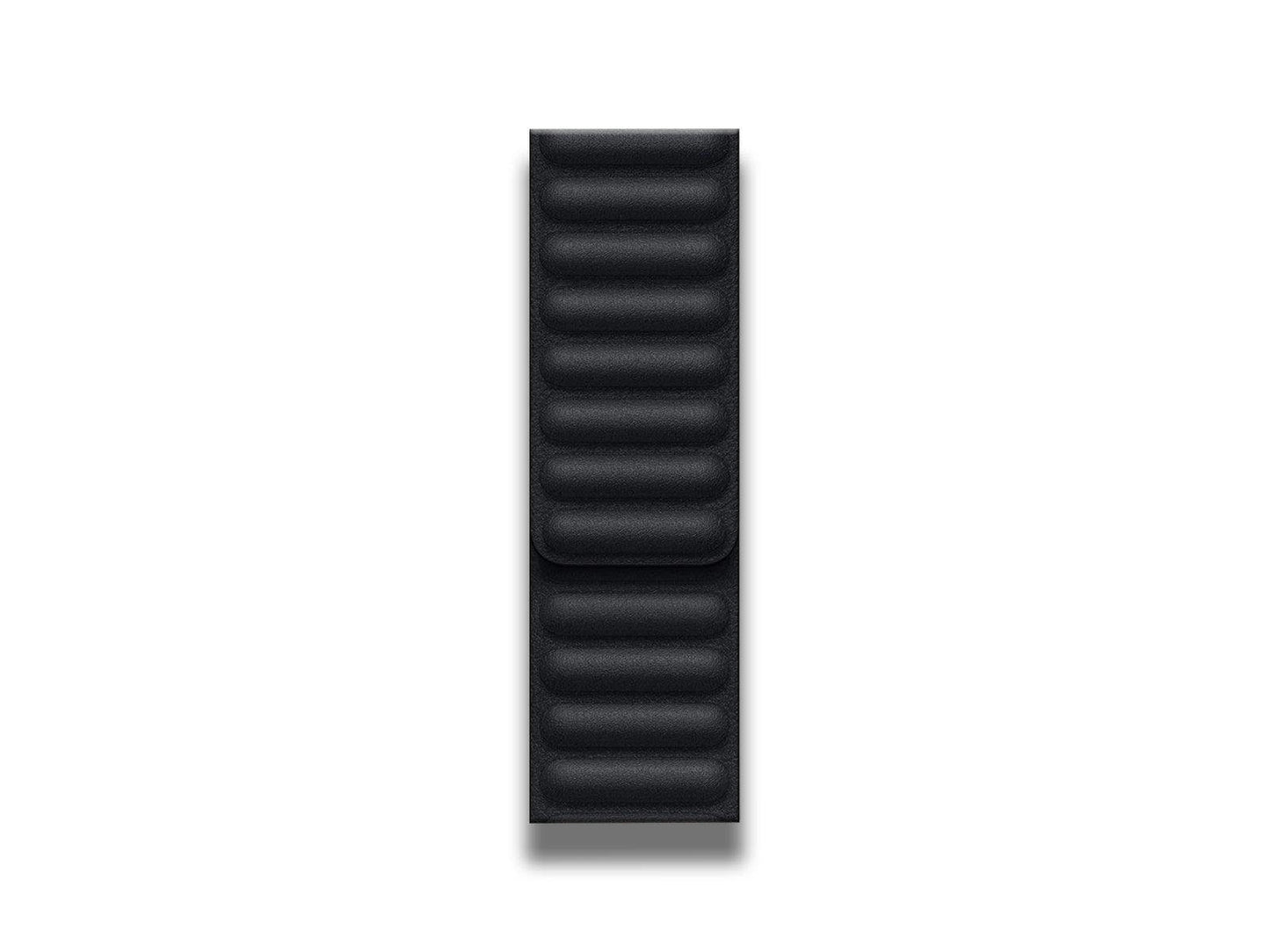 Apple - Apple Watch Strap 41mm Leather Link M/L Midnight