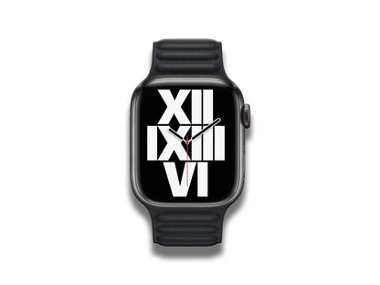 Apple - Apple Watch Strap 41mm Leather Link M/L Midnight