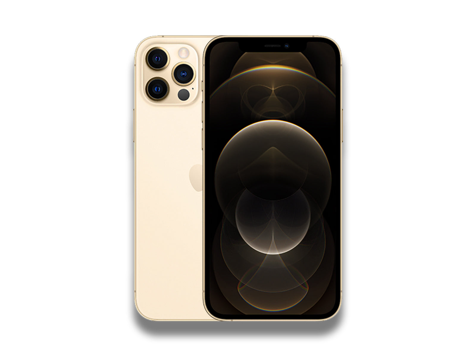 Apple iPhone 12 Pro Gold Front & Back View