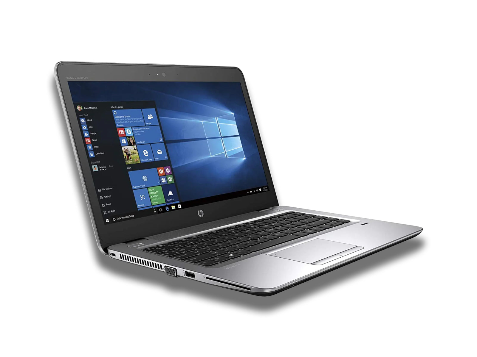 right-side-view-on-the-hp-laptop-on-the-white-background