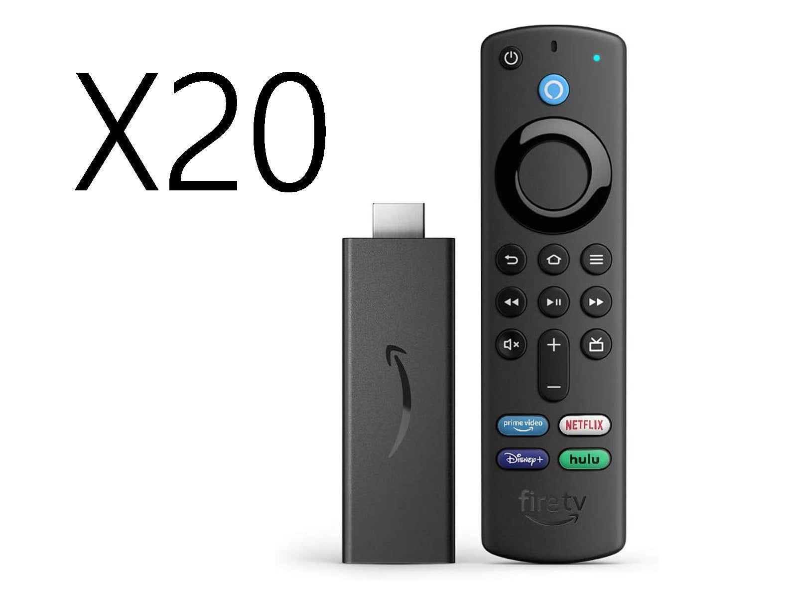 Image shows the Amazon Fire TV Stick HD 2020 Pack of 20