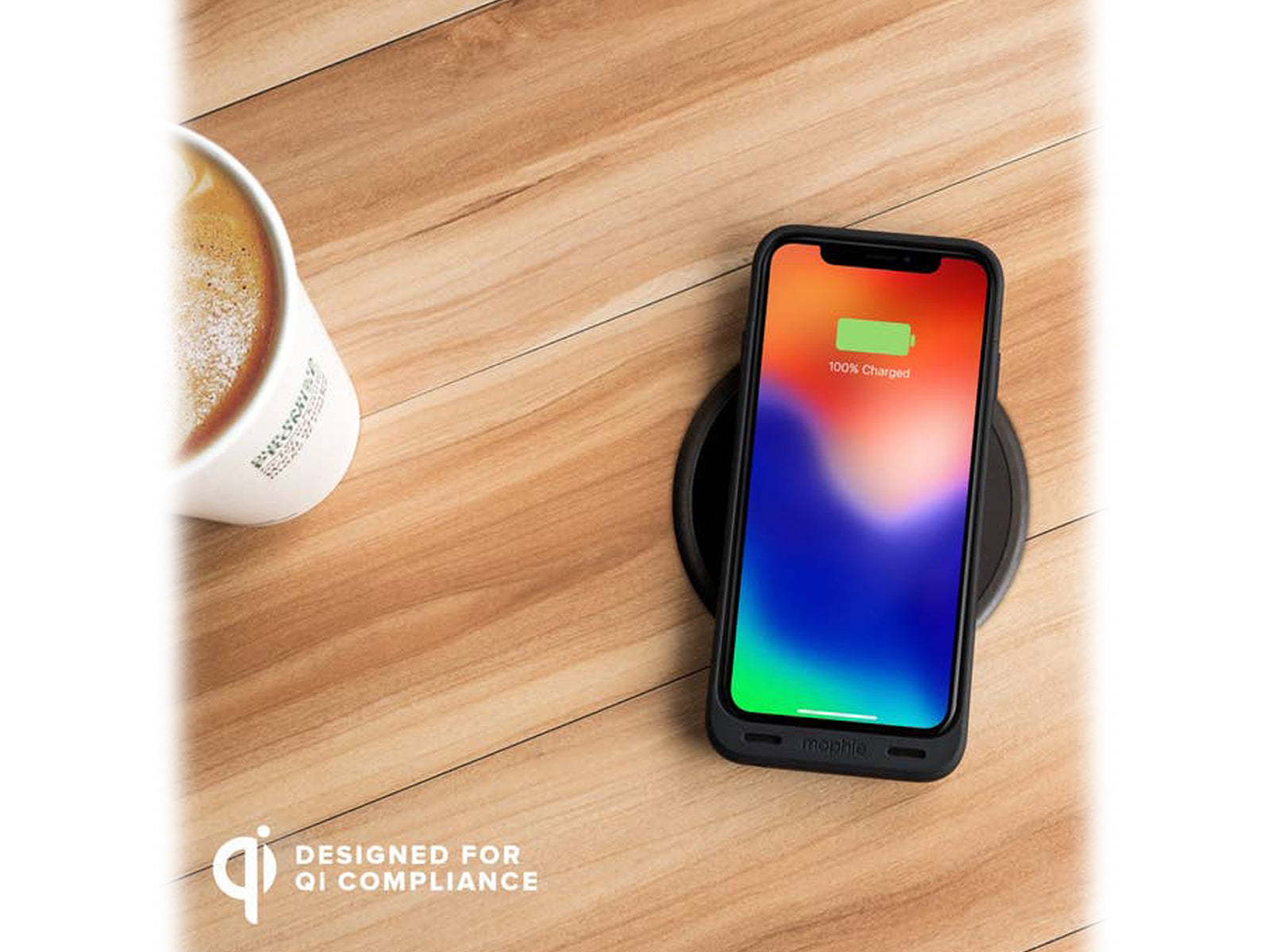 Mophie Battery Case for Apple iPhone XS & iPhone X On Table